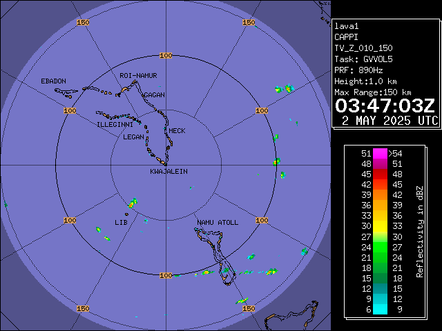 Reflectivity - 150km